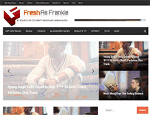 Tablet Screenshot of freshasfrankie.com